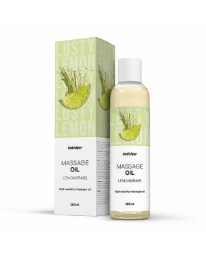 Розпродаж!!! Масажна олія Satisfyer Massage Oil Lemongrass 250 мл (термін 30.04.2027)