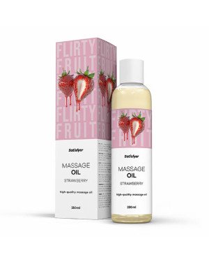 Розпродаж!!! Масажна олія Satisfyer Massage Oil Strawberry 250 мл (термін 30.04.2027)