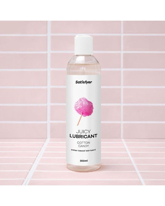 Лубрикант на водній основі Satisfyer Juicy Lubricant Cotton Candy water based 300 мл Лубрикант на водній основі Satisfyer Juicy Lubricant Cotton Candy water based 300 мл
