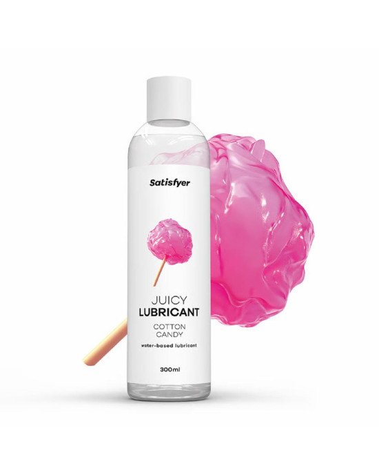 Лубрикант на водній основі Satisfyer Juicy Lubricant Cotton Candy water based 300 мл Лубрикант на водній основі Satisfyer Juicy Lubricant Cotton Candy water based 300 мл