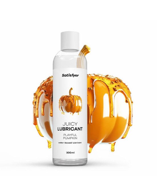 Лубрикант на водній основі Satisfyer Juicy Lubricant Playful Pumpkin water based 300 мл Лубрикант на водній основі Satisfyer Juicy Lubricant Playful Pumpkin water based 300 мл