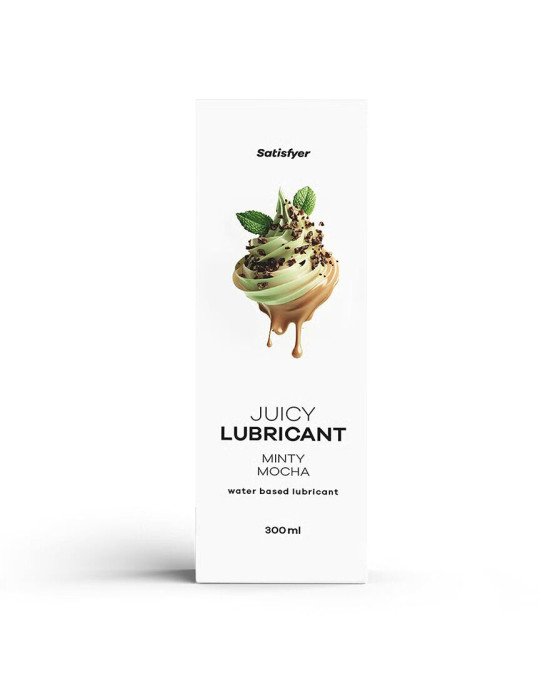 Лубрикант на водній основі Satisfyer Juicy Lubricant Minty Mocha water based 300 мл Лубрикант на водній основі Satisfyer Juicy Lubricant Minty Mocha water based 300 мл