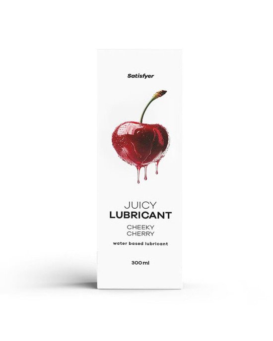 Лубрикант на водній основі Satisfyer Juicy Lubricant Cheeky Cherry water based 300 мл Лубрикант на водній основі Satisfyer Juicy Lubricant Cheeky Cherry water based 300 мл