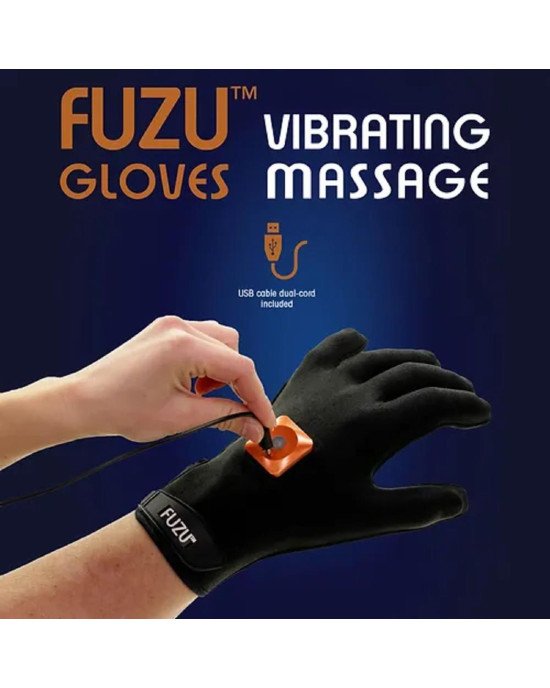 Віброрукавичка (ліва) FUZU Gloves Vibrating Massage Left Hand, 11 режимів Віброрукавичка (ліва) FUZU Gloves Vibrating Massage Left Hand, 11 режимів