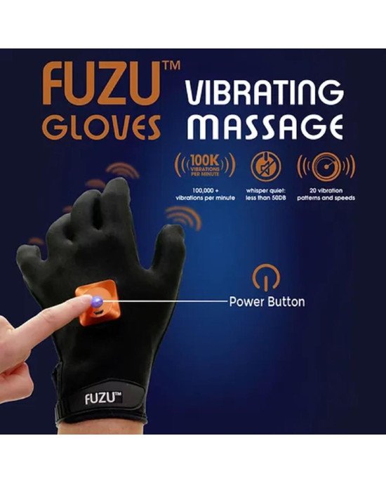 Віброрукавичка (ліва) FUZU Gloves Vibrating Massage Left Hand, 11 режимів Віброрукавичка (ліва) FUZU Gloves Vibrating Massage Left Hand, 11 режимів