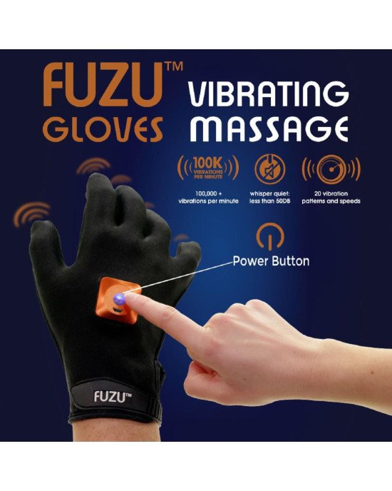 Віброрукавички (пара) FUZU Gloves Vibrating Massage Two Hands, 11 режимів Віброрукавички (пара) FUZU Gloves Vibrating Massage Two Hands, 11 режимів