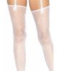 Панчохи Leg Avenue Daisy Dot Fishnet Stockings One Size White Панчохи Leg Avenue Daisy Dot Fishnet Stockings One Size White