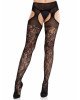 Колготки Leg Avenue Cross Hatch Floral Lace Suspender Hose One Size Колготки Leg Avenue Cross Hatch Floral Lace Suspender Hose One Size