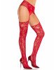Колготки Leg Avenue Net Stockings with Attached Garter Belt One Size Red Колготки Leg Avenue Net Stockings with Attached Garter Belt One Size Red