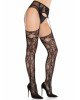 Колготки Leg Avenue Net Stockings with Attached Garter Belt One Size Black Колготки Leg Avenue Net Stockings with Attached Garter Belt One Size Black