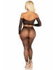Комплект Leg Avenue Rhinestone Fishnet Crop Top and Legging One Size Black Комплект Leg Avenue Rhinestone Fishnet Crop Top and Legging One Size Black