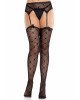 Колготки-панчохи Leg Avenue Heart Garterbelt Stockings One Size Black Колготки-панчохи Leg Avenue Heart Garterbelt Stockings One Size Black