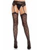 Колготки-панчохи Leg Avenue Heart Garterbelt Stockings One Size Black Колготки-панчохи Leg Avenue Heart Garterbelt Stockings One Size Black