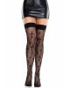 Панчохи Leg Avenue Worship Me Cross Net Thigh Highs One Size