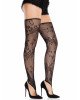 Панчохи Leg Avenue Floral Net Toe Loop Footless Thigh Highs One Size Панчохи Leg Avenue Floral Net Toe Loop Footless Thigh Highs One Size