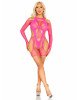 Бодістокінг Leg Avenue Fishnet Garter Harness and Teddy One Size Neon Pink Бодістокінг Leg Avenue Fishnet Garter Harness and Teddy One Size Neon Pink