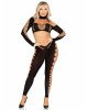 Комплект Leg Avenue Seamless Cut-Out Crop Top and Legging One Size Black Комплект Leg Avenue Seamless Cut-Out Crop Top and Legging One Size Black
