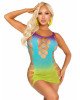 Сукня Leg Avenue Seamless Ombre Faux Lace Up Mini Dress One Size Ocean Сукня Leg Avenue Seamless Ombre Faux Lace Up Mini Dress One Size Ocean