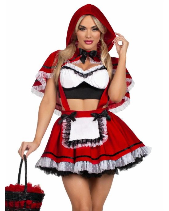 Костюм Червоної Шапочки Leg Avenue Flirty Miss Red Top and Skirt L Костюм Червоної Шапочки Leg Avenue Flirty Miss Red Top and Skirt L