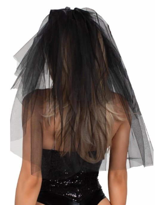 Фата нареченої Leg Avenue Tiered bridal veil O/S Black