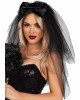 Фата нареченої Leg Avenue Tiered bridal veil O/S Black