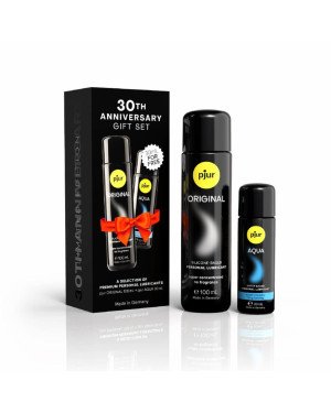 Ювілейний набір лубрикантів pjur 30th Anniversary Gift Set: Original 100 мл та Aqua 30 мл
