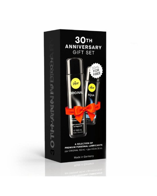 Ювілейний набір лубрикантів pjur 30th Anniversary Gift Set: Original 100 мл та Aqua 30 мл Ювілейний набір лубрикантів pjur 30th Anniversary Gift Set: Original 100 мл та Aqua 30 мл