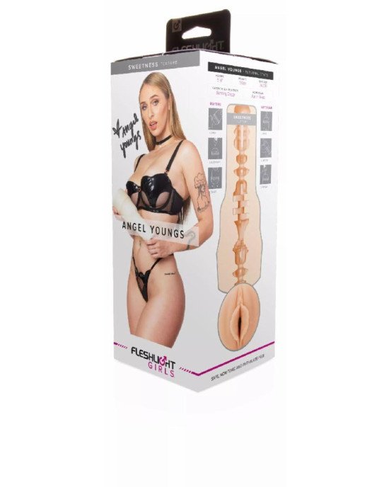 Мастурбатор Fleshlight Girls: Angel Youngs - Sweetness, зі зліпка вагіни, дуже ніжний Мастурбатор Fleshlight Girls: Angel Youngs - Sweetness, зі зліпка вагіни, дуже ніжний