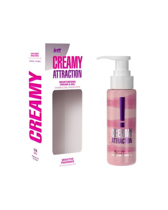 Зволожувальний крем-гель 2в1 Intt Creamy Attraction Seduction 100мл з афродизіаком, унісекс