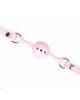 Кляп Liebe Seele White & Pink Fairy Goat Leather Ball Gag Кляп Liebe Seele White & Pink Fairy Goat Leather Ball Gag