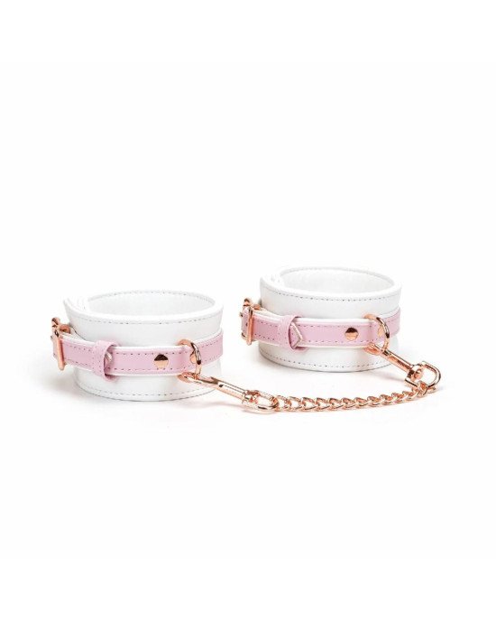 Наручники Liebe Seele White & Pink Fairy Goat Leather Hand Cuffs Наручники Liebe Seele White & Pink Fairy Goat Leather Hand Cuffs
