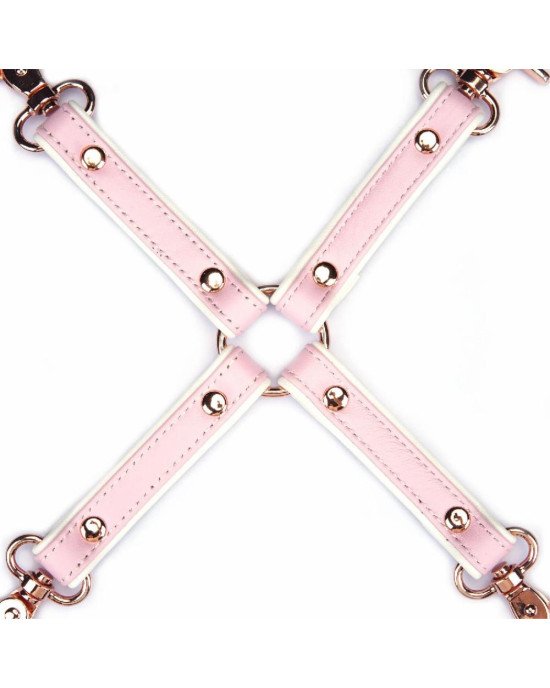 Хрестовина Liebe Seele White & Pink Leather Hogtie Хрестовина Liebe Seele White & Pink Leather Hogtie