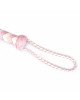 Флогер Liebe Seele White & Pink Leather Whip Флогер Liebe Seele White & Pink Leather Whip
