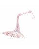 Флогер Liebe Seele White & Pink Leather Whip Флогер Liebe Seele White & Pink Leather Whip