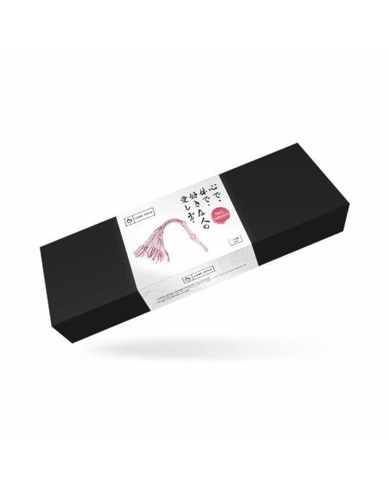 Флогер Liebe Seele White & Pink Leather Whip Флогер Liebe Seele White & Pink Leather Whip