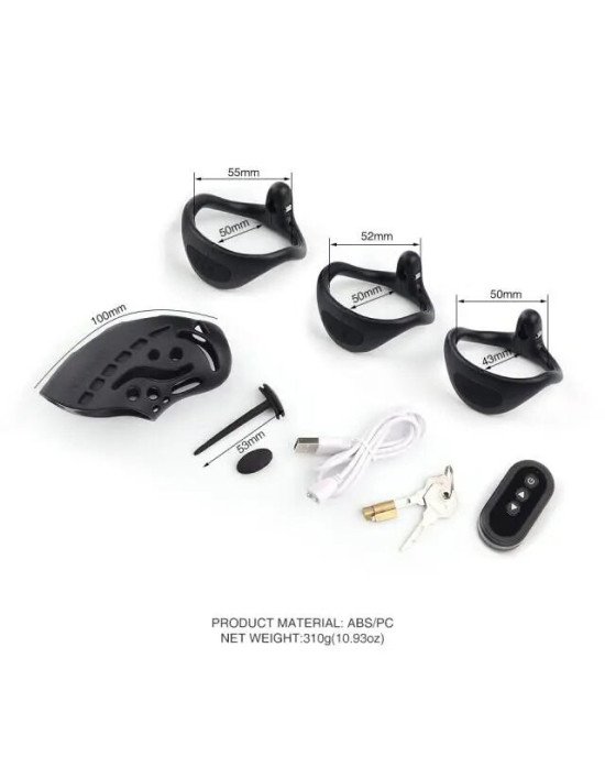Клітка для члена з електростимуляцією LOCKINK SEVANDA Nautilus Estim Chastity Cage Клітка для члена з електростимуляцією LOCKINK SEVANDA Nautilus Estim Chastity Cage