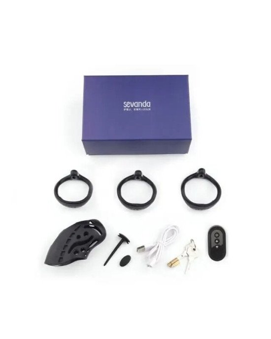Клітка для члена з електростимуляцією LOCKINK SEVANDA Nautilus Estim Chastity Cage Клітка для члена з електростимуляцією LOCKINK SEVANDA Nautilus Estim Chastity Cage