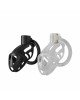Клітка для пеніса LOCKINK SEVANDA Plastic Penis Chastity Cage, чорна, 3 кільця різних розмірів