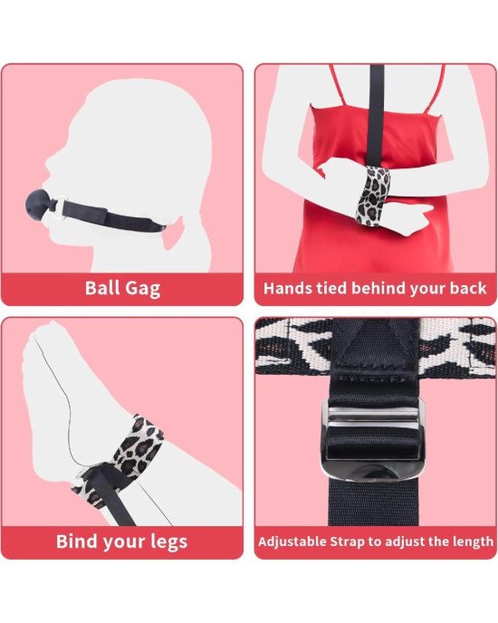 БДСМ-набір LOCKINK YEAHWOW Armbinder Restraint Set Black БДСМ-набір LOCKINK YEAHWOW Armbinder Restraint Set Black