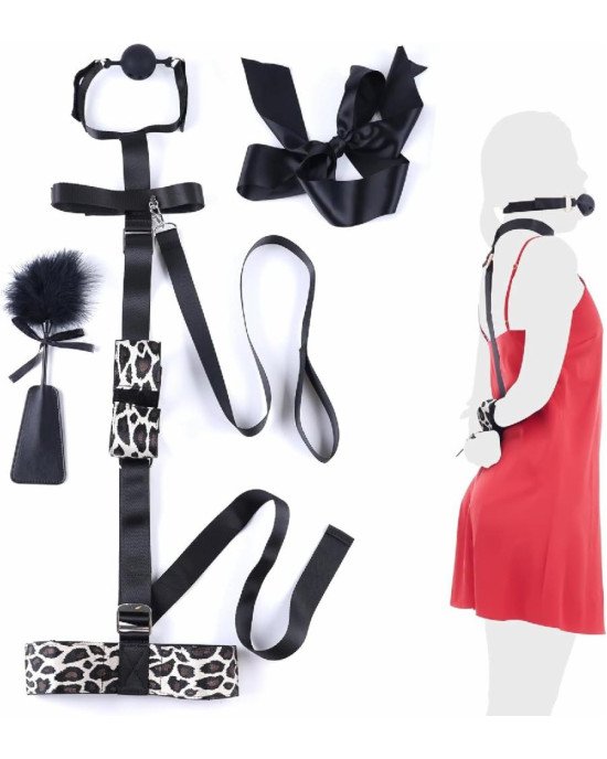 БДСМ-набір LOCKINK YEAHWOW Armbinder Restraint Set Black БДСМ-набір LOCKINK YEAHWOW Armbinder Restraint Set Black