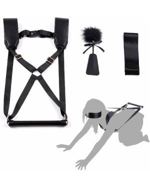 БДСМ-набір LOCKINK YEAHWOW Black Doggy Style Saddle set