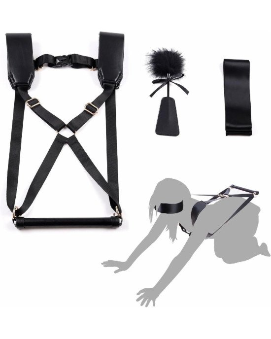 БДСМ-набір LOCKINK YEAHWOW Black Doggy Style Saddle set БДСМ-набір LOCKINK YEAHWOW Black Doggy Style Saddle set