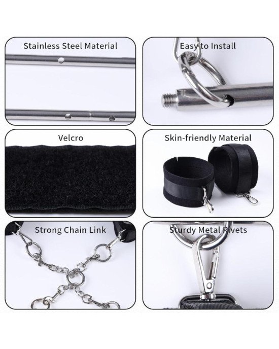 БДСМ-набір LOCKINK YEAHWOW Door Swing & Leg Spreader Bondage set