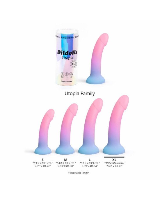 Дилдо з кольоровим градієнтом Love To Love DILDOLLS - UTOPIA XL ультрам'який Дилдо з кольоровим градієнтом Love To Love DILDOLLS - UTOPIA XL ультрам'який