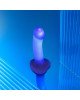 Дилдо, що світиться Strap-On-Me Glow-LED Dildo Purple - M