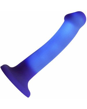 Дилдо, що світиться Strap-On-Me Glow-LED Dildo Purple - M