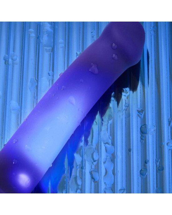 Дилдо, що світиться Strap-On-Me Glow-LED Dildo Purple - M