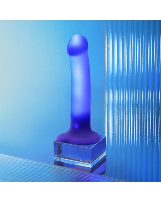 Дилдо, що світиться Strap-On-Me Glow-LED Dildo Purple - M
