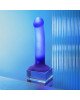 Дилдо, що світиться Strap-On-Me Glow-LED Dildo Purple - M