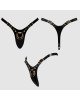 Трусики для страпона Strap-On-Me Leatherette Harness Fabulous - One Size - Black Glossy Трусики для страпона Strap-On-Me Leatherette Harness Fabulous - One Size - Black Glossy